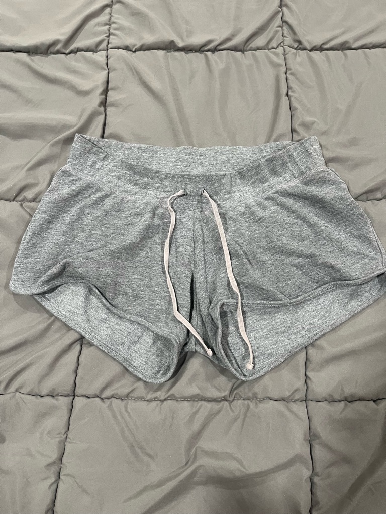 Motherhood Maternity Heather Gray French Terry Underbelly Shorts Size Medium